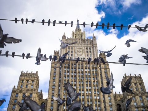 משרד החוץ הרוסי, מוסקבה [צילום: אלכסנדר זמליאנצ'נקו, AP]